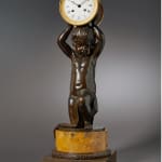 Breguet , A figural clock of eight day duration of a kneeling putti by Breguet, Paris, date 1820-25