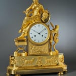 François-Louis Savart (attributed to), An Empire mantel clock of eight day duration housed in a case attributed to François-Louis Savart,...