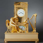 Boileau, An Empire figural mantel clock by Boileau , Paris, date circa 1810