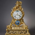 Renacle-Nicolas Sotiau, A Louis XVI gilt and patinated bronze and white marble mantel clock by Renacle-Nicolas Sotiau, Paris, date circa...