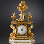 Manière, A Louis XVI lyre clock by Manière, Paris, date circa 1785