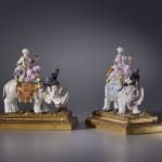 Kändler, A pair of Kändler period figurines probably by Johann Joachim Kändler and Peter Reinicke, The porcelain: Meissen, date circa...