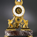 Jean-Claude Lemoine , An Empire skeleton clock of eight day duration by Jean-Claude Lemoine, Paris, date circa 1810