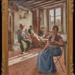 Camillo Melnik, 'A Rural Interior' by Camillo Melnik, date circa 1890