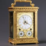 Peter Girard, A Swiss Grande Sonnerie carriage clock by Peter Girard, La Chaux-de-Fonds, date circa 1850