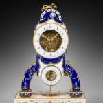 Julien Béliard, A late 18 th Century striking skeleton clock with Revolutionary time and remontoire by Julien Beliard, the enamels...