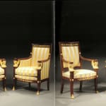 Etienne-François Quenne, A suite of Restauration seating furniture, containing a pair of bergères, a set of 6 fauteuils and a...