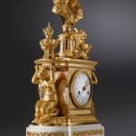 Noël Bourret, A late eighteenth century figural mantel clock of eight day duration by Noël Bourret, Paris, date circa 1785-95