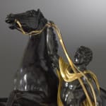 Guillaume I Coustou, A pair of Empire statuettes based on models of the Marly Horses by Guillaume I Coustou, Paris,...