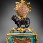 Noël Baltazar, A Louis XV 'Pendule au Rhinoceros' by Noel Baltazar, the musical movement by Viger, case by Jean-Joseph de...