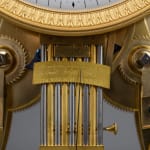 Joseph Coteau (attributed to), A Louis XVI skeletonised pendulum clock, the enamel work attributed to Joseph Coteau, Paris, date circa...