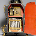 Josue Robert et Fils, A 18th Century Neuchâel Swiss eight tune musical pipe organ and quarter striking wall clock with...