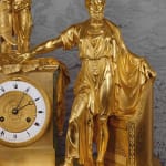 Pierre-François Feuchère (attributed to), An Empire mantel clock of eight day duration by Chatourel, Paris, date circa 1810