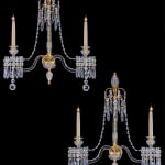 A HIGHLY IMPORTANT PAIR OF GEORGE III WALL LIGHTS, ENGLISH, CIRCA 1805