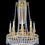 A FINE PAIR OF REGENCY PERIOD CHANDELIERS BY JOHN BLADES, ENGLISH, CIRCA 1815