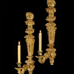 A QUEEN ANNE GILTWOOD AND GESSO MIRROR GIRANDOLE, English, circa 1710