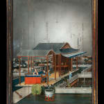 A QUEEN ANNE GILTWOOD AND GESSO MIRROR GIRANDOLE, English, circa 1710