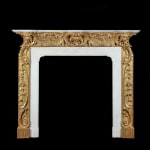 A GEORGE II GILTWOOD CARTEL CLOCK, English, circa 1755