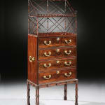 A QUEEN ANNE GILTWOOD AND GESSO MIRROR GIRANDOLE, English, circa 1710