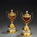A PAIR OF GEORGE III BLUE JOHN PERFUME BURNERS, English, circa 1775