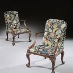A PAIR OF IRISH GEORGE II MAHOGANY ARMCHAIRS, Irish, circa 1750