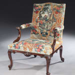 A PAIR OF IRISH GEORGE II MAHOGANY ARMCHAIRS, Irish, circa 1750