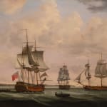 Francis Holman, A convoy of West Indiamen, led by the brand new Earl of Effingham, assembling in the Downs before...