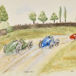 Sir Peter Markham Scott, Set of six 1926 Grand Prix racing scenes, 1926