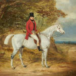 William Barraud, William Bent on a grey hunter