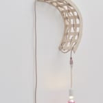 Dana Hemenway, Untitled (Cord Weave No. 5 - speckled peach), 2019