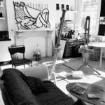 Pink nude on yellow sofa , 2021