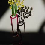 Tulips in a blue vase , 2024