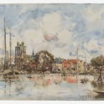 Johan-Barthold Jongkind, Vue du Port de Dordrecht, 1869