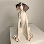 Virginia Dowe Edwards, Seated Brown & White Wire-Haired Pointer , 2025