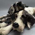 Virginia Dowe Edwards, Snuggling Spotty Dog & Patchy Dog