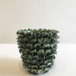 Emma Jagare, Green Pushed and Pulled Vase, Small, 2019