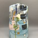 Yuta Segawa, Textured Miniature Vase - Extra Large Royal Blue & Textured Speckled Grey