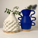 Sophie Alda, Wiggle Arm Flood Vase - Cobalt Blue