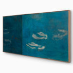 Nuria Maria, Blue Still (Diptych), 2025