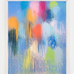 Ian Davenport, Blue Flame, 2024