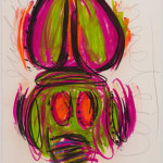 Judith Bernstein, Dick in a Head, 2015