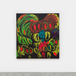 Judith Bernstein, Death Heads (Four Eyes), 2024