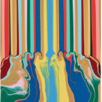 Ian Davenport, Spring (Bluebonnet), 2018