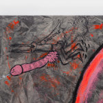 Judith Bernstein, Cockman Always Rises – Schlong Face, 2016
