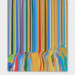 Ian Davenport, Small Blue and Gold, 2024