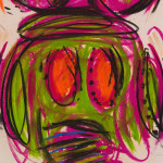 Judith Bernstein, Dick in a Head, 2015