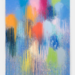 Ian Davenport, Blue Flame, 2024