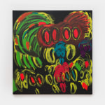 Judith Bernstein, Death Heads (Four Eyes), 2024