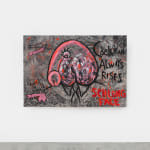 Judith Bernstein, Cockman Always Rises – Schlong Face, 2016