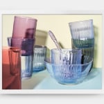 Daniel Gordon, Color Light Study (Bowl With Glasses and Fork), 2025
